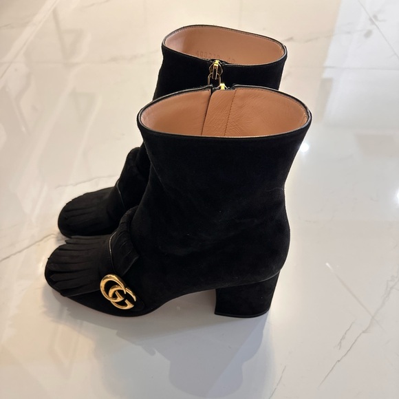 Gucci Marmont suede ankle boots - Picture 4 of 10